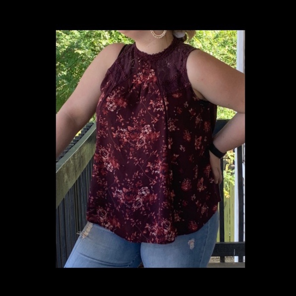 Floral tank top